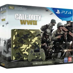 PlayStation 4 Slim 1000GB - Green - Limited edition Call of Duty: WWII + Call of Duty: WWII