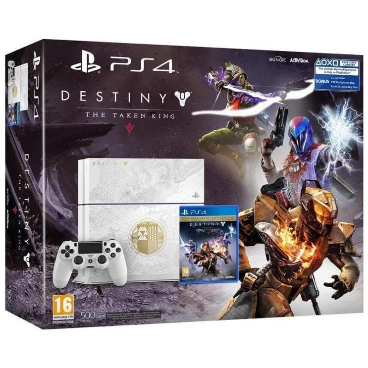 PlayStation 4 500GB - White - Limited edition Destiny: The Taken King + Destiny 2: The Taken King