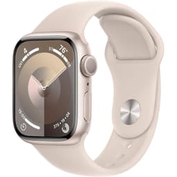 Apple Watch Series 9 (2023) GPS + Cellular 41 mm - Aluminium Starlight - Sport band Starlight