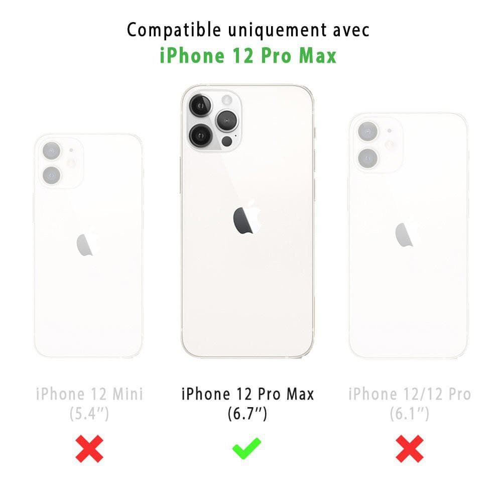 Back Market Case iPhone 12 Pro Max and protective screen - 100% Biodegradable - Black Wave