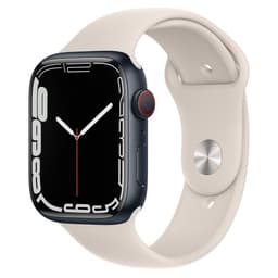 Apple Watch Series 7 (2021) GPS + Cellular 41 mm - Aluminium Midnight - Sport band Starlight