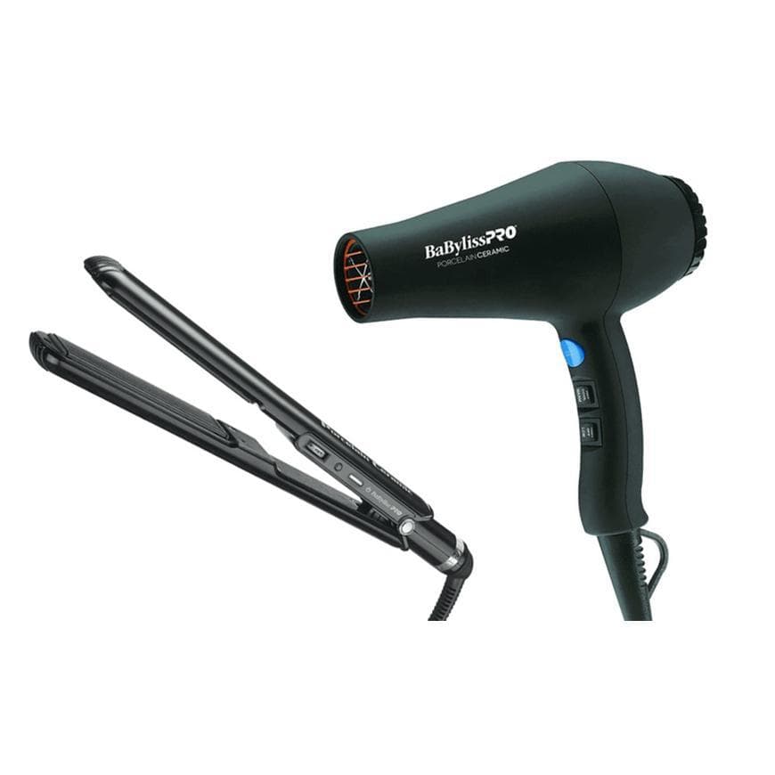 Babyliss Pro Porcelain Ceramic Carrera2 Hair Dryer & 1 Inch Straightening Iron Combo Hair dryers