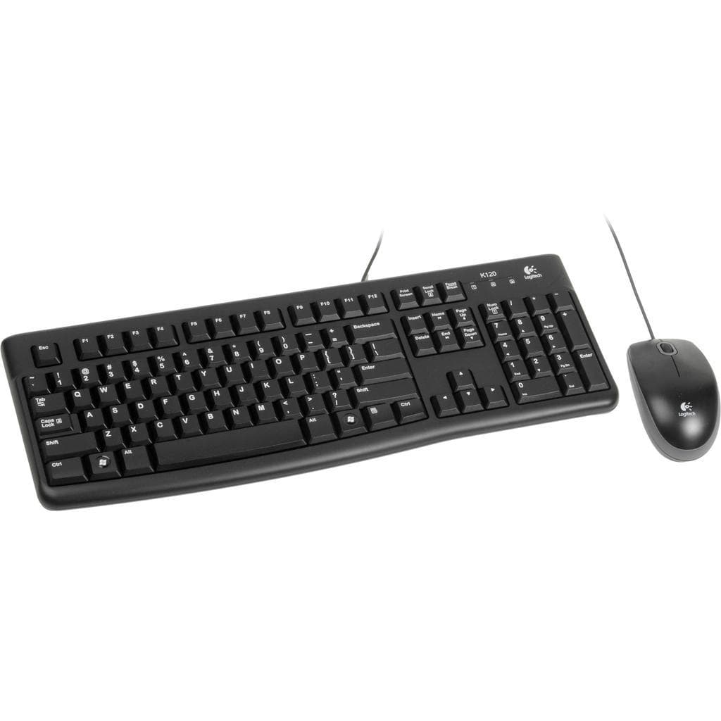 Logitech Keyboard QWERTY Backlit Keyboard MK120