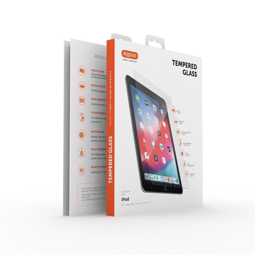 Tempered Glass Screen Protector for iPad 5/ iPad Air/Air2/iPad Pro {9.7 inch}