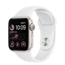 Apple Watch Series 7 (2021) GPS 41 mm - Aluminium Starlight - Sport band White