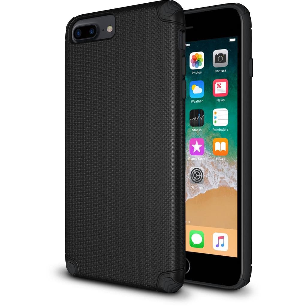 iPhone 6 Plus/iPhone 7 Plus/iPhone 8 Plus case - TPU - Rugged - Black