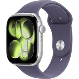 Apple Watch Series 11 (2025) GPS 46 mm - Aluminium Silver - Sport band Purple