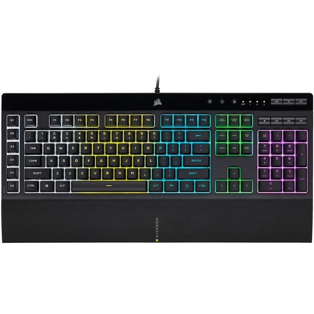 Corsair Keyboard QWERTY Backlit Keyboard CH-9226765-NA K55 RGB PRO