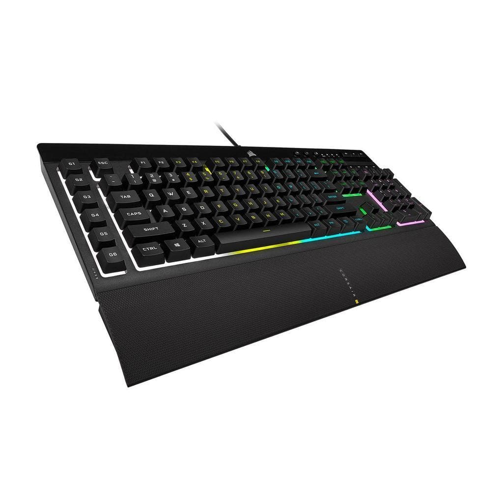 Corsair Keyboard QWERTY Backlit Keyboard CH-9226765-NA K55 RGB PRO