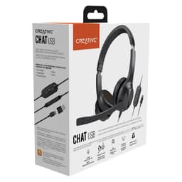 Creative Chat 51EF0970AA000 Noise cancelling Gaming Headphone with microphone - Black