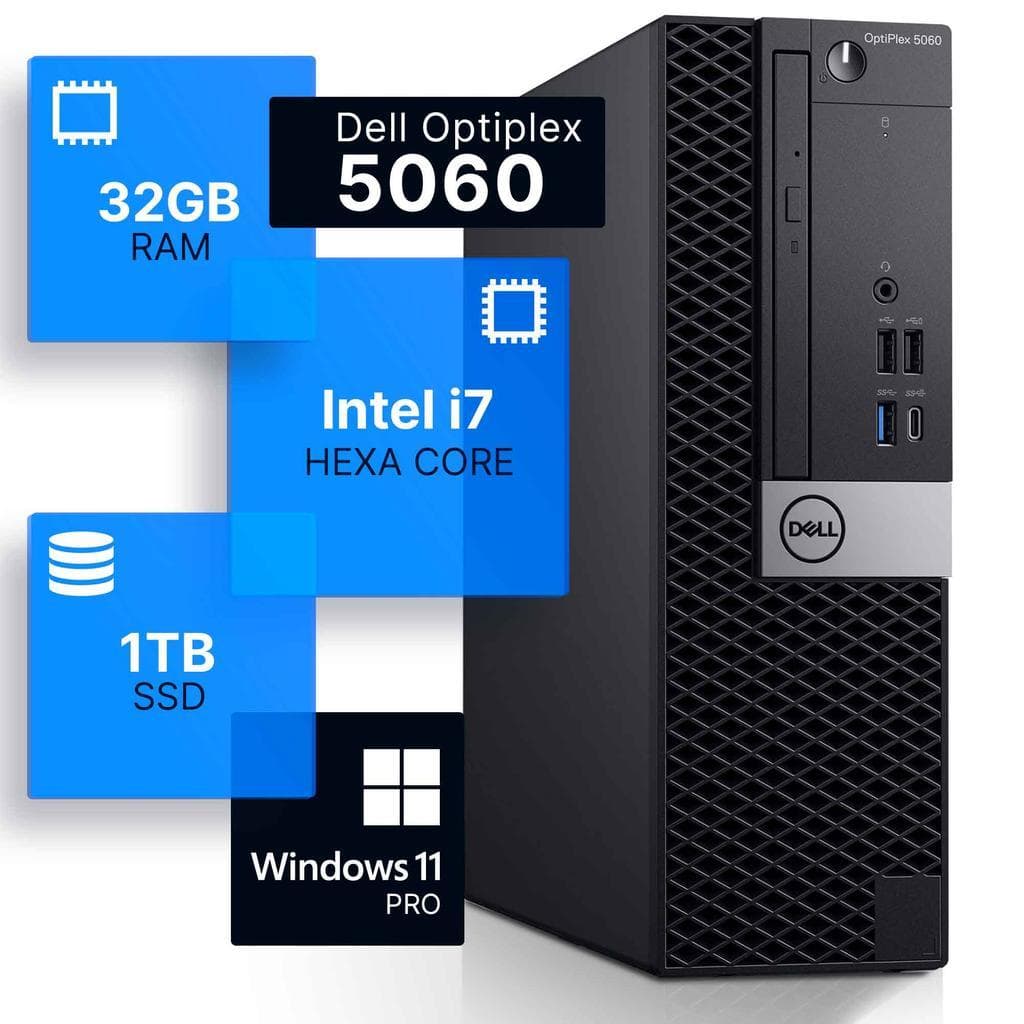 Dell OptiPlex 5060 Core i7 3.2 GHz - SSD 1 TB RAM 32GB