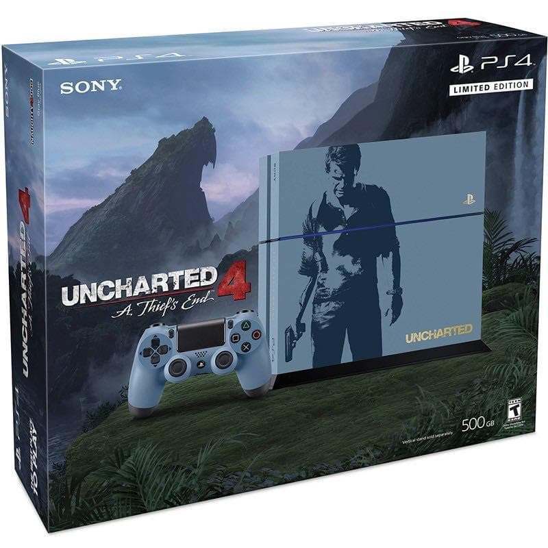 PlayStation 4 500GB - Blue - Limited edition Uncharted + Uncharted 4