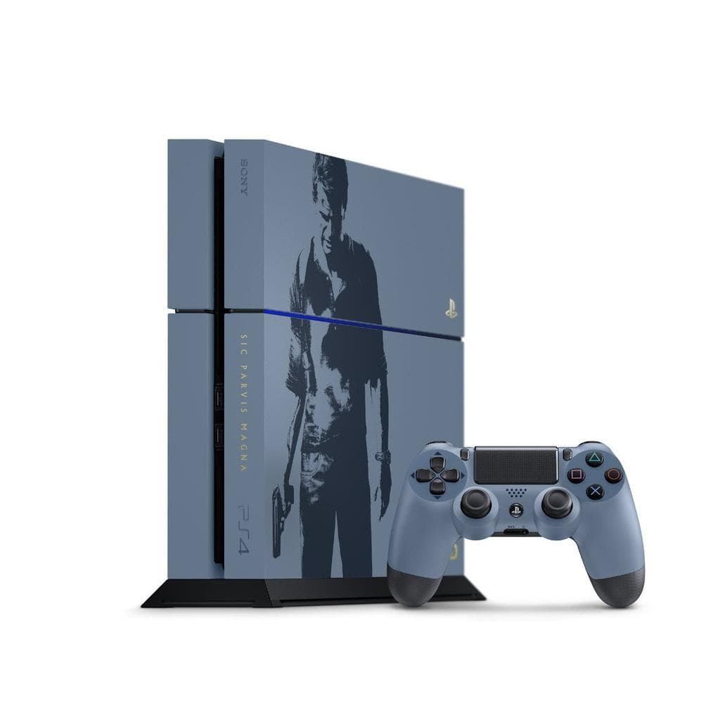 PlayStation 4 500GB - Blue - Limited edition Uncharted + Uncharted 4