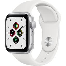 Apple Watch (Series SE) September 2020 - Wifi Only - - Aluminium Silver - Sport loop White