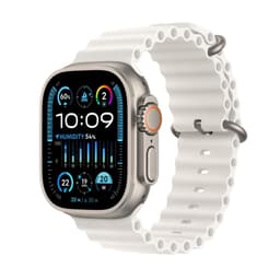 Apple Watch Ultra 2 (2023) GPS + Cellular 49 mm - Titanium Natural Titanium - Ocean band White