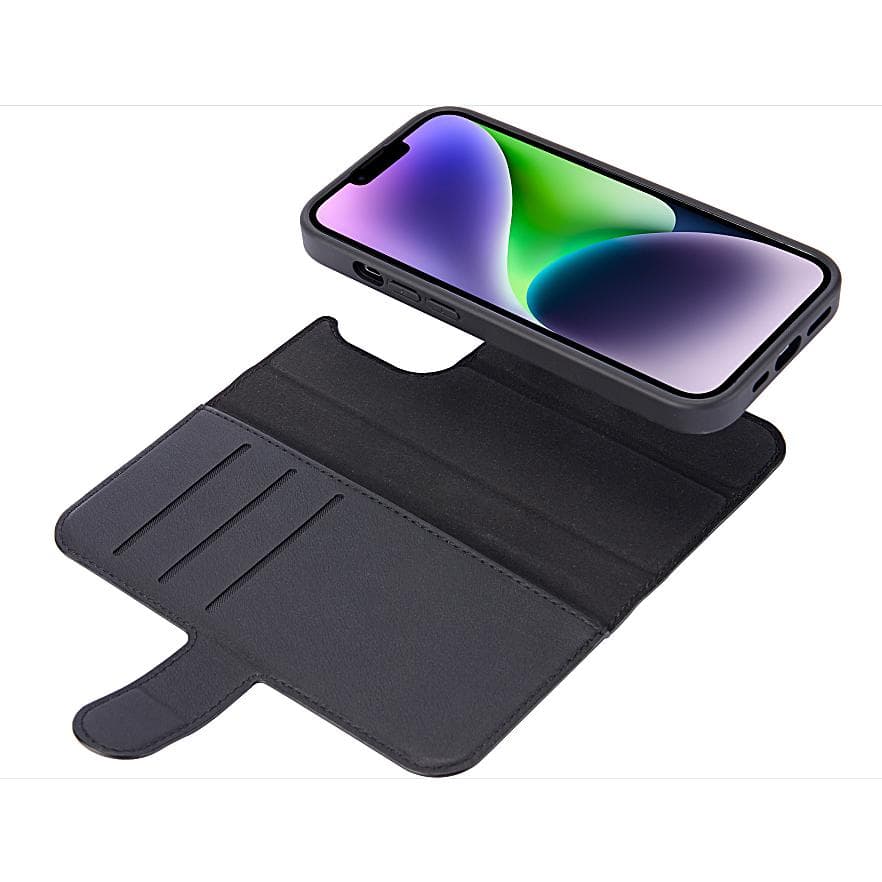 iPhone 15 Pro Max case - Leather - Black