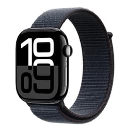 Apple Watch Series 10 (2024) GPS + Cellular 42 mm - Aluminium Jet Black - Sport loop Black