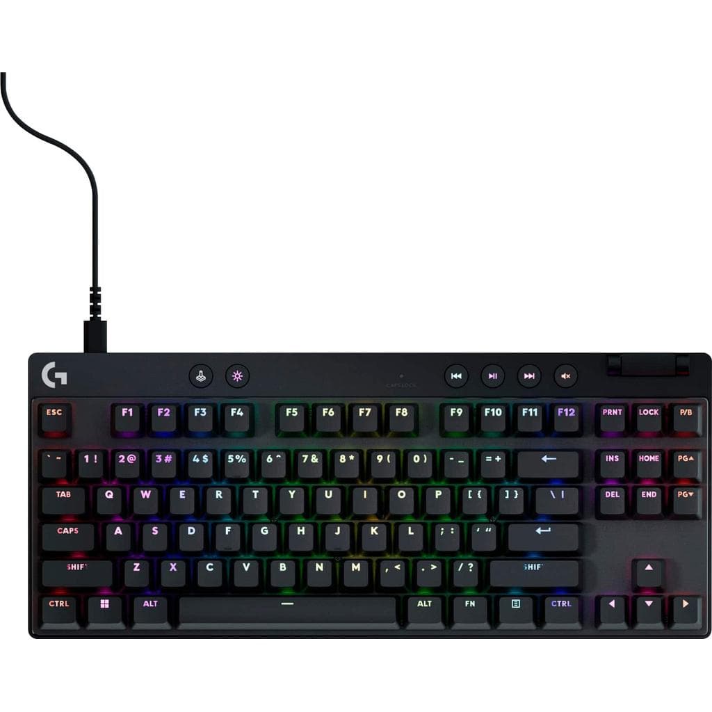 Logitech Keyboard QWERTY Wireless Backlit Keyboard PRO X TKL RAPID