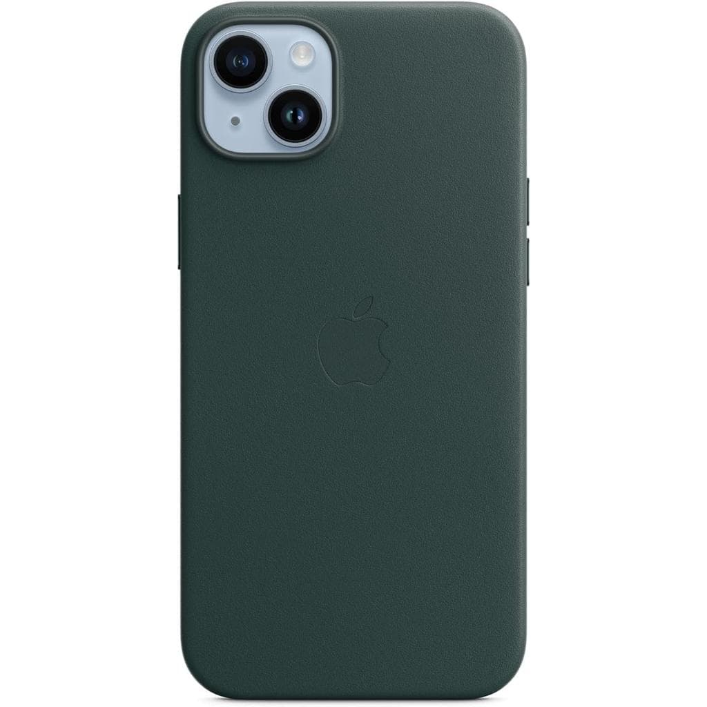 Apple Case iPhone 14 Plus - Leather Forrest Green