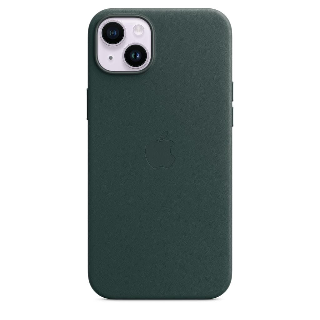 Apple Case iPhone 14 Plus - Leather Forrest Green