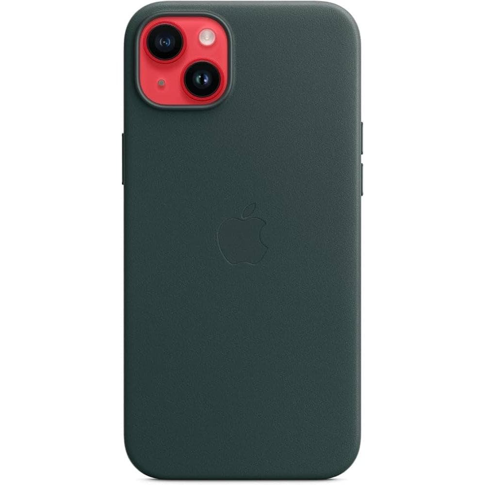 Apple Case iPhone 14 Plus - Leather Forrest Green