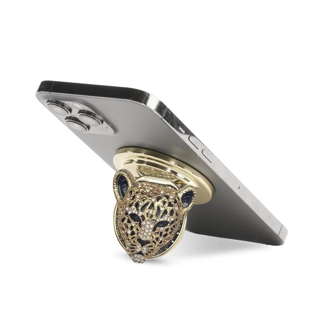 Handl O Jewel Cheetah Elastic Grip Smartphone Accessories