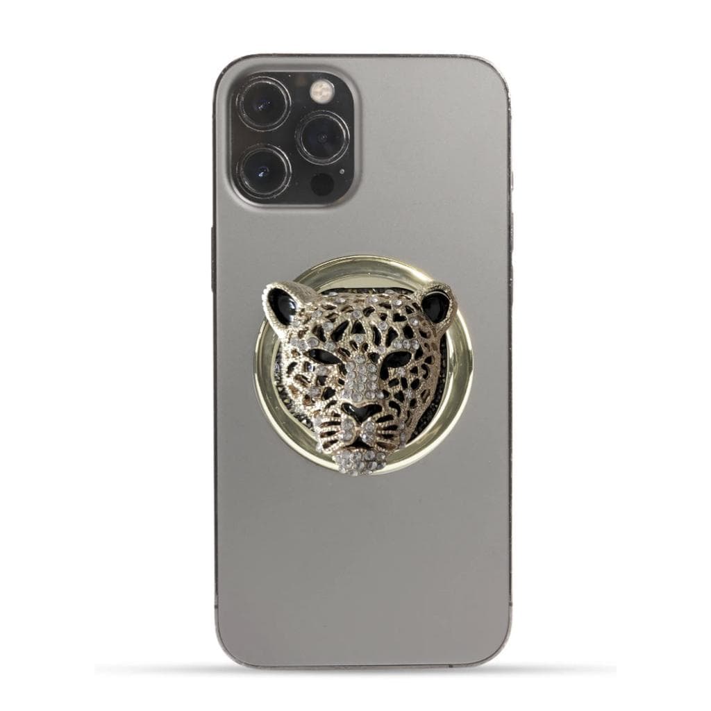 Handl O Jewel Cheetah Elastic Grip Smartphone Accessories