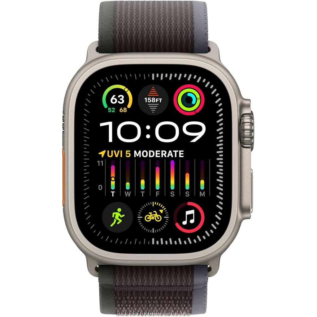 Apple Watch Ultra 2 (2023) GPS + Cellular 49 mm - Titanium Natural Titanium - Trail loop Black