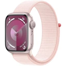 Apple Watch Series 9 (2023) GPS + Cellular 41 mm - Aluminium Pink - Sport loop Pink