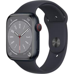 Apple Watch Series 8 (2022) GPS + Cellular 41 mm - Aluminium Midnight - Sport band Black