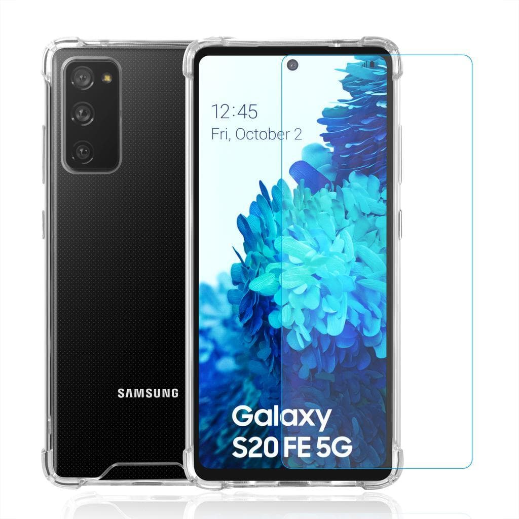 Galaxy S20 FE/Galaxy S20 FE 5G case and 2 protective screens - Recycled plastic - Transparent