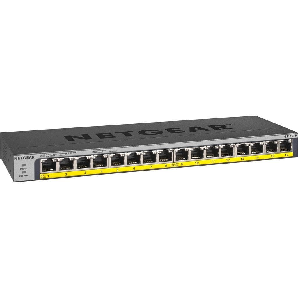 Netgear GS116PP-100NAS hubs & switches