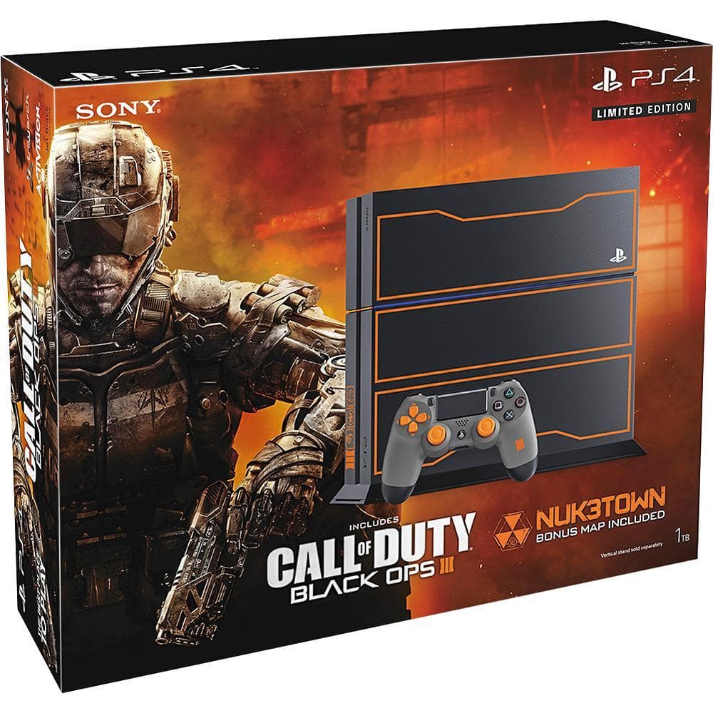 PlayStation 4 1000GB - Black - Limited edition Black Ops + Call of Duty: Black Ops 3