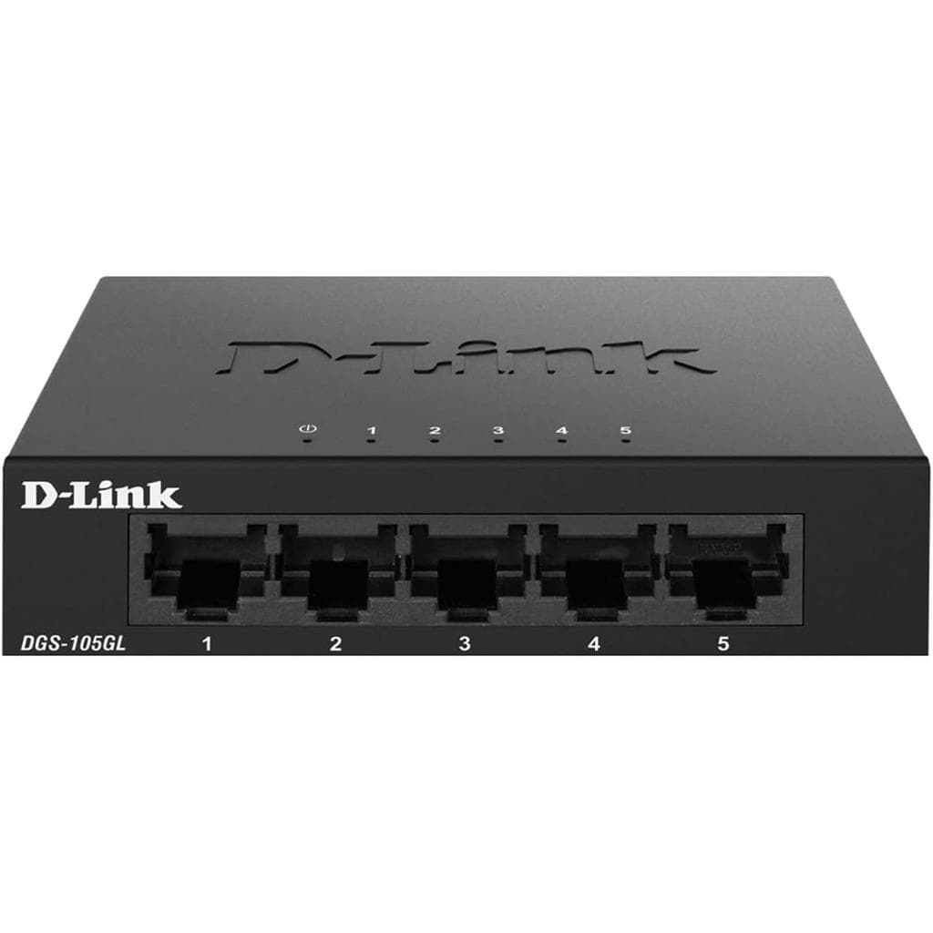 D-Link 5-Port Gigabit Desktop Switch - Black (DGS-105GL) - CR