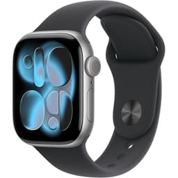 Apple Watch Series 11 (2025) GPS 42 mm - Aluminium Silver - Sport band Black