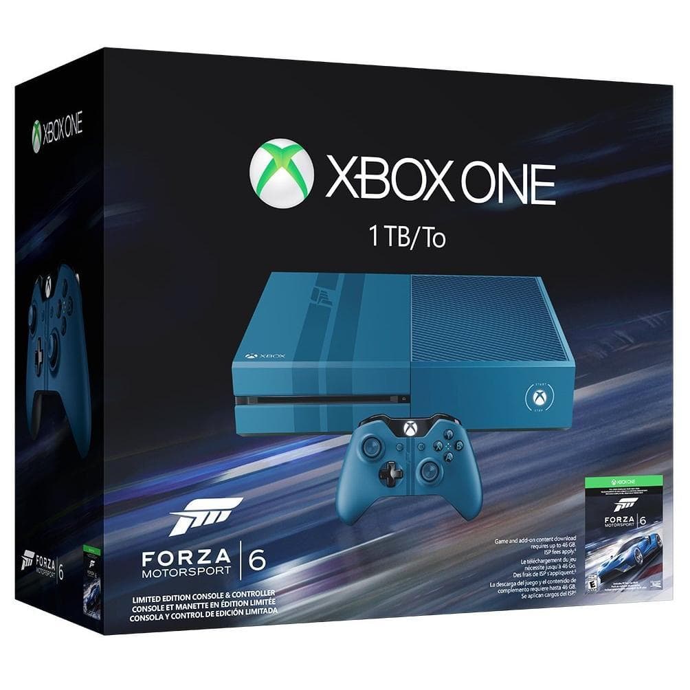 Xbox One 1000GB - Blue - Limited edition Forza Motorsport 6 + Forza Motorsport 6