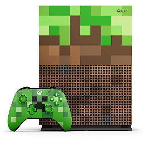 Xbox One S 1000GB - Brown - Limited edition Minecraft