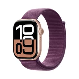Apple Watch Series 10 (2024) GPS + Cellular 46 mm - Aluminium Rose Gold - Sport loop Purple