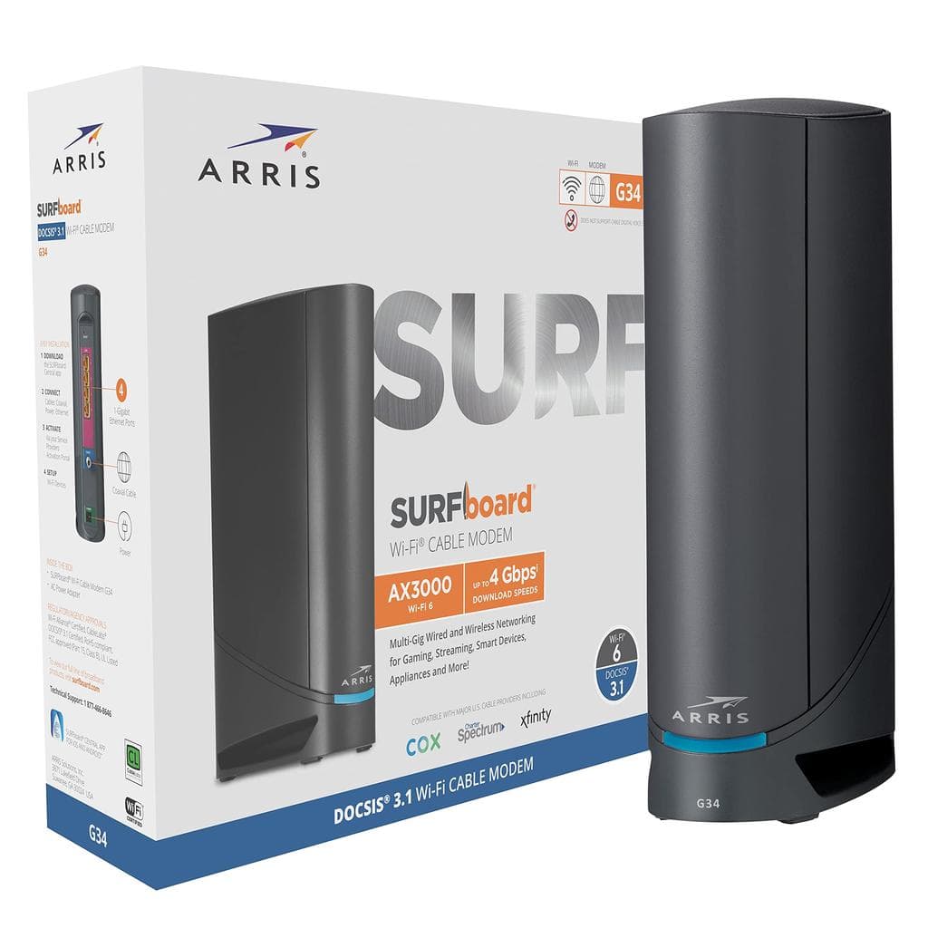 Netgear Arris Surfboard G34 DOCSIS 3.1 Router
