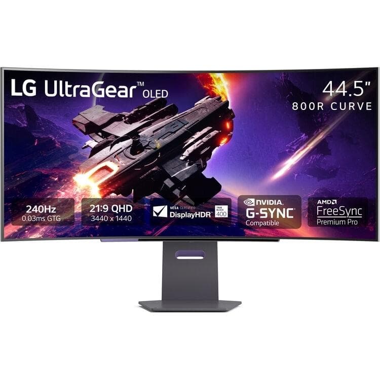 LG 45-inch Monitor 3440 x 1440 OLED (UltraGear 45GS95QE-B)