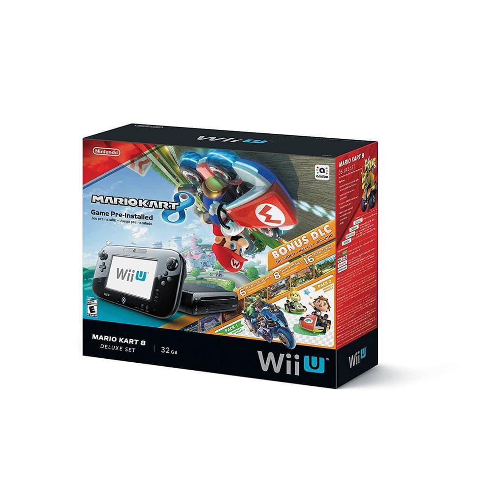 Wii U 32GB - Black + Mario Kart 8