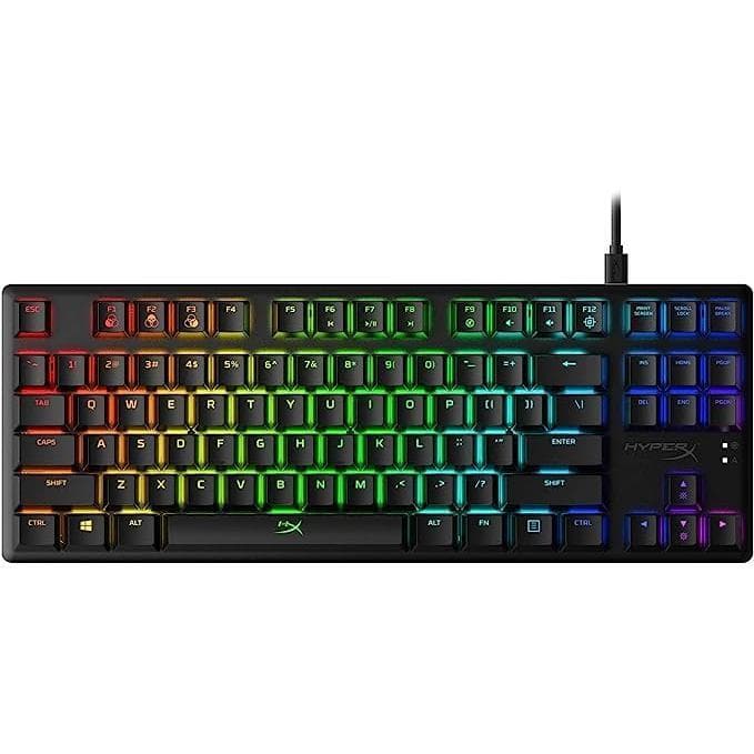 Hyperx Keyboard QWERTY Backlit Keyboard HX-KB7AQX-US Alloy Origins