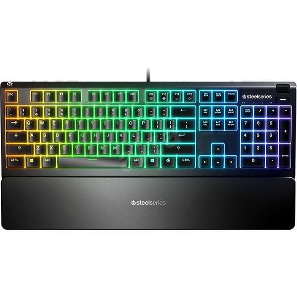 Keyboard QWERTY Backlit Keyboard SteelSeries Apex 3