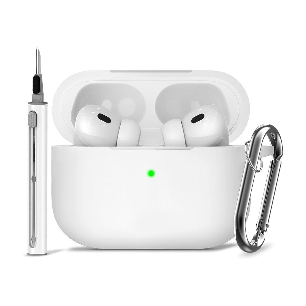 White Silicone Case Cover AirPods Pro 1 & 2
