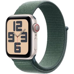 Apple Watch Series SE 2 (2022) GPS + Cellular 44 mm - Aluminium Starlight - Sport loop Green