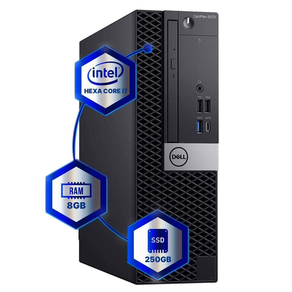 Dell OptiPlex 5070 Core i7 3 GHz - SSD 256 GB RAM 8GB