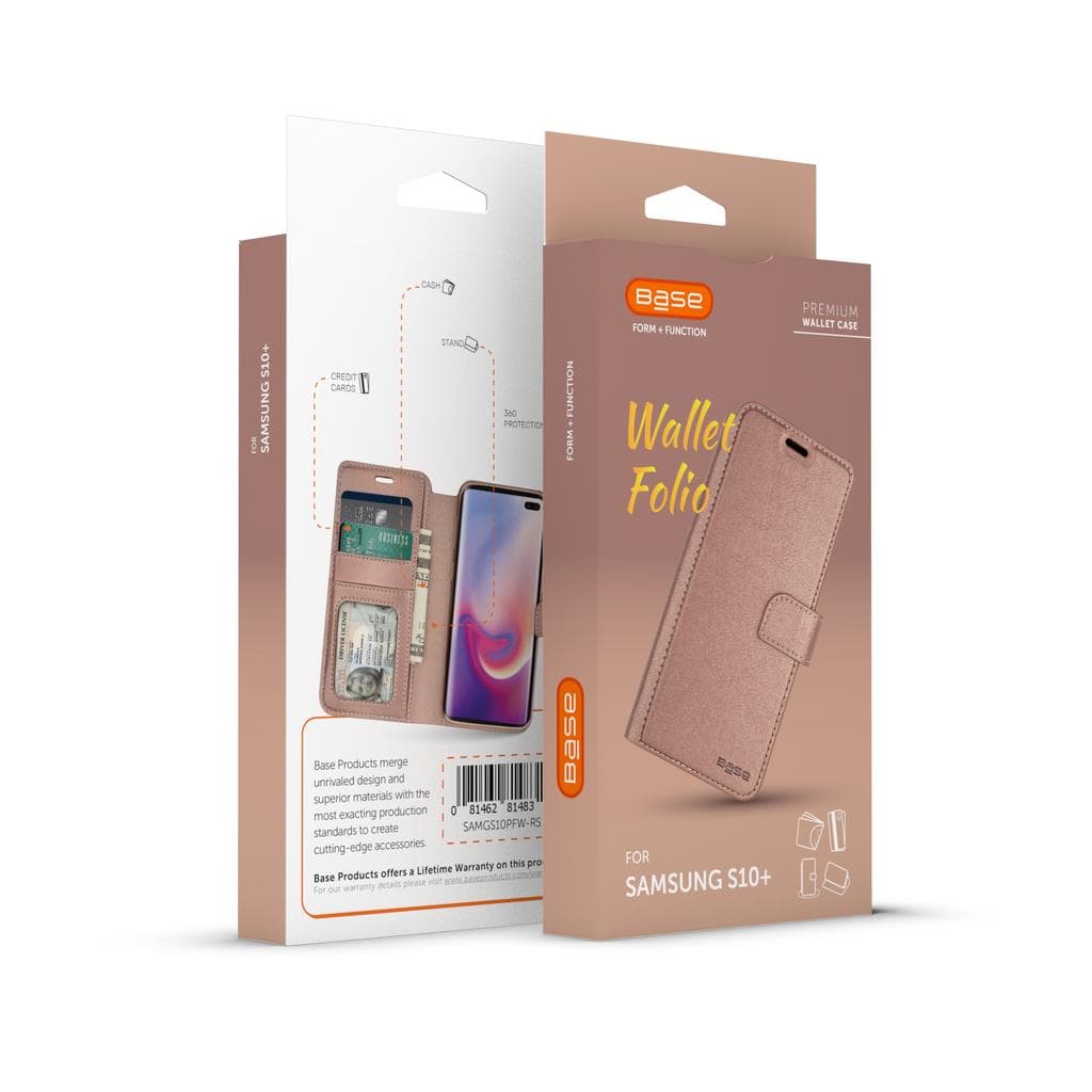 Galaxy S10+ case - Leather - Rose