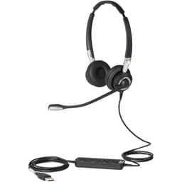 Jabra BIZ 2400 II Duo Noise cancelling Headphone Bluetooth with microphone - Black
