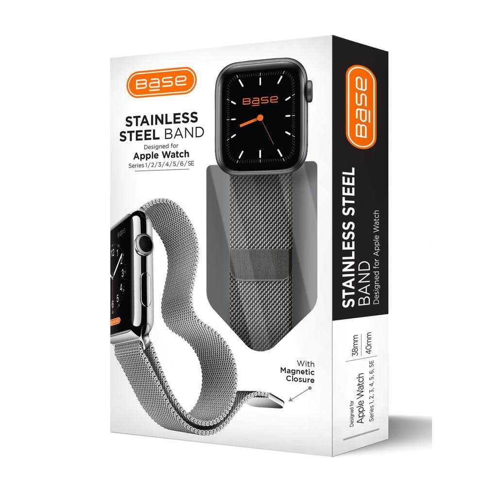 Stainless Steel Watch Band for Apple Series 1/2/3/4/5/6/7/SE - Small (38/40/41mm) - Black