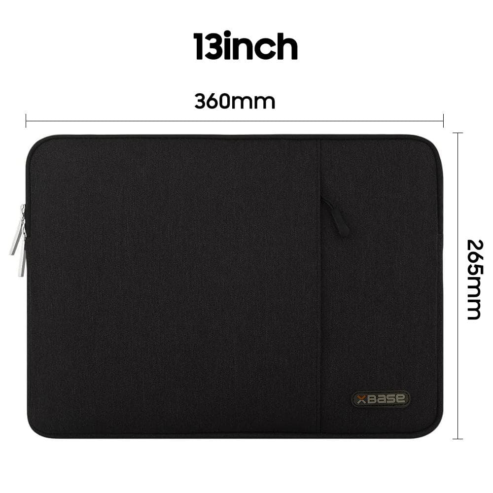 Black Tablet or Laptop Computer Sleeve - 13"
